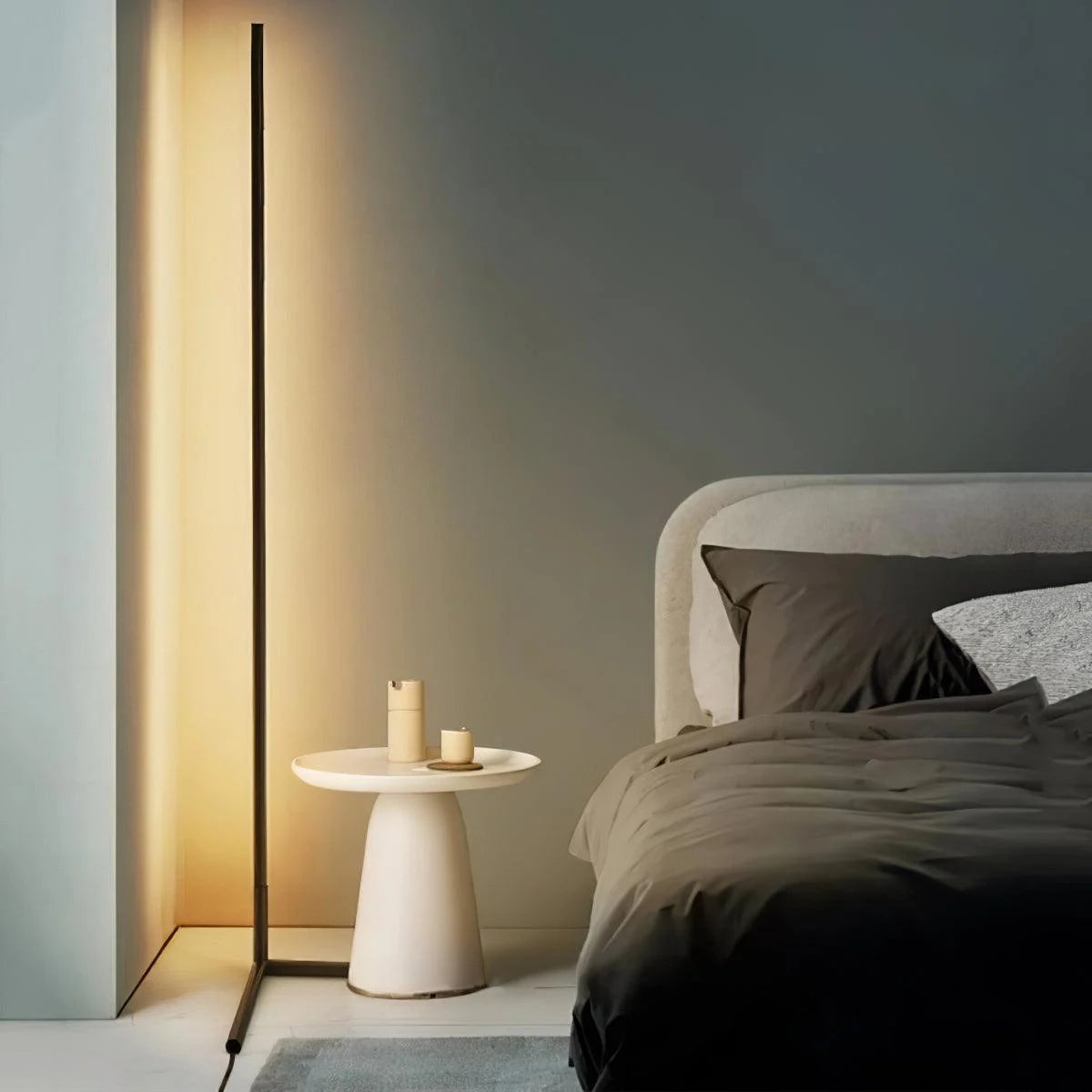 Modern Smart LED Corner Floor Lamp For Bedroom And Living Room