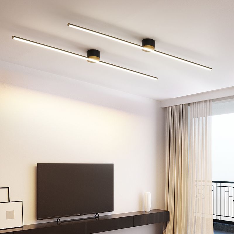 AeroLight Modern Slim Linear LED Ceiling Light For Bedroom 4000K