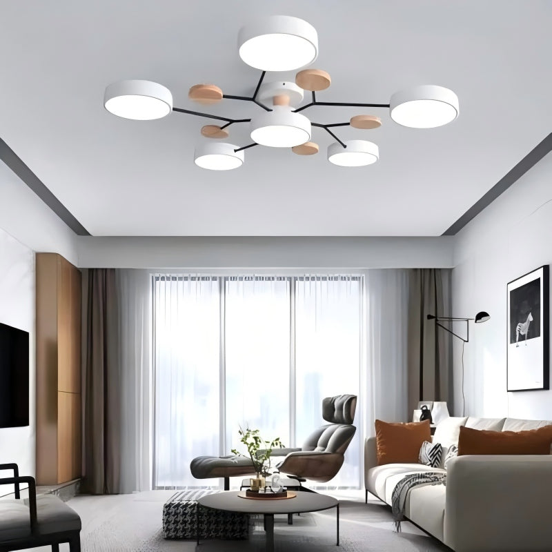 Circular Acrylic LED Ceiling Light Nordic Modern Minimalist Design For Interior