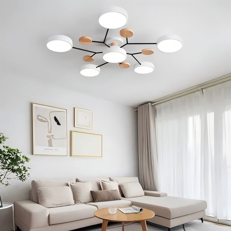 Circular Acrylic LED Ceiling Light Nordic Modern Minimalist Design For Interior
