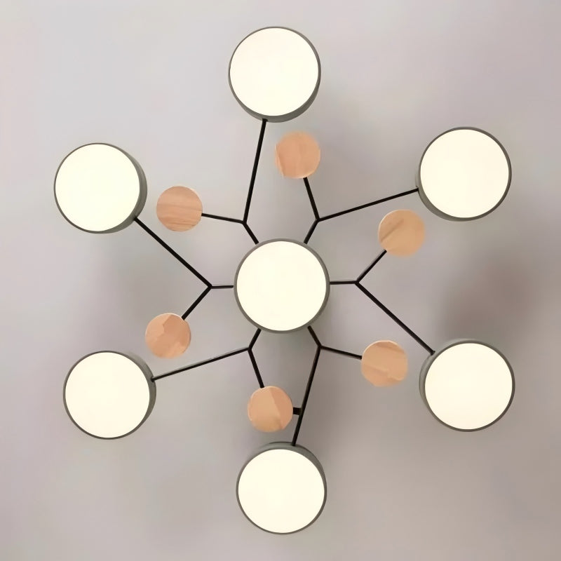 Circular Acrylic LED Ceiling Light Nordic Modern Minimalist Design For Interior