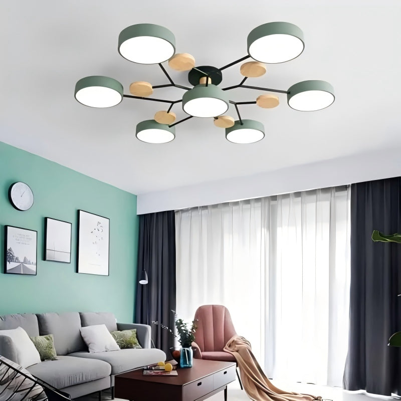 Circular Acrylic LED Ceiling Light Nordic Modern Minimalist Design For Interior