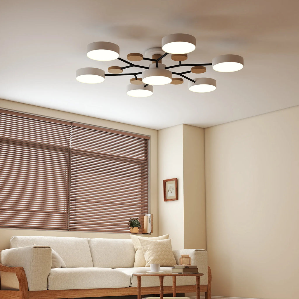 Circular Acrylic LED Ceiling Light Nordic Modern Minimalist Design For Interior