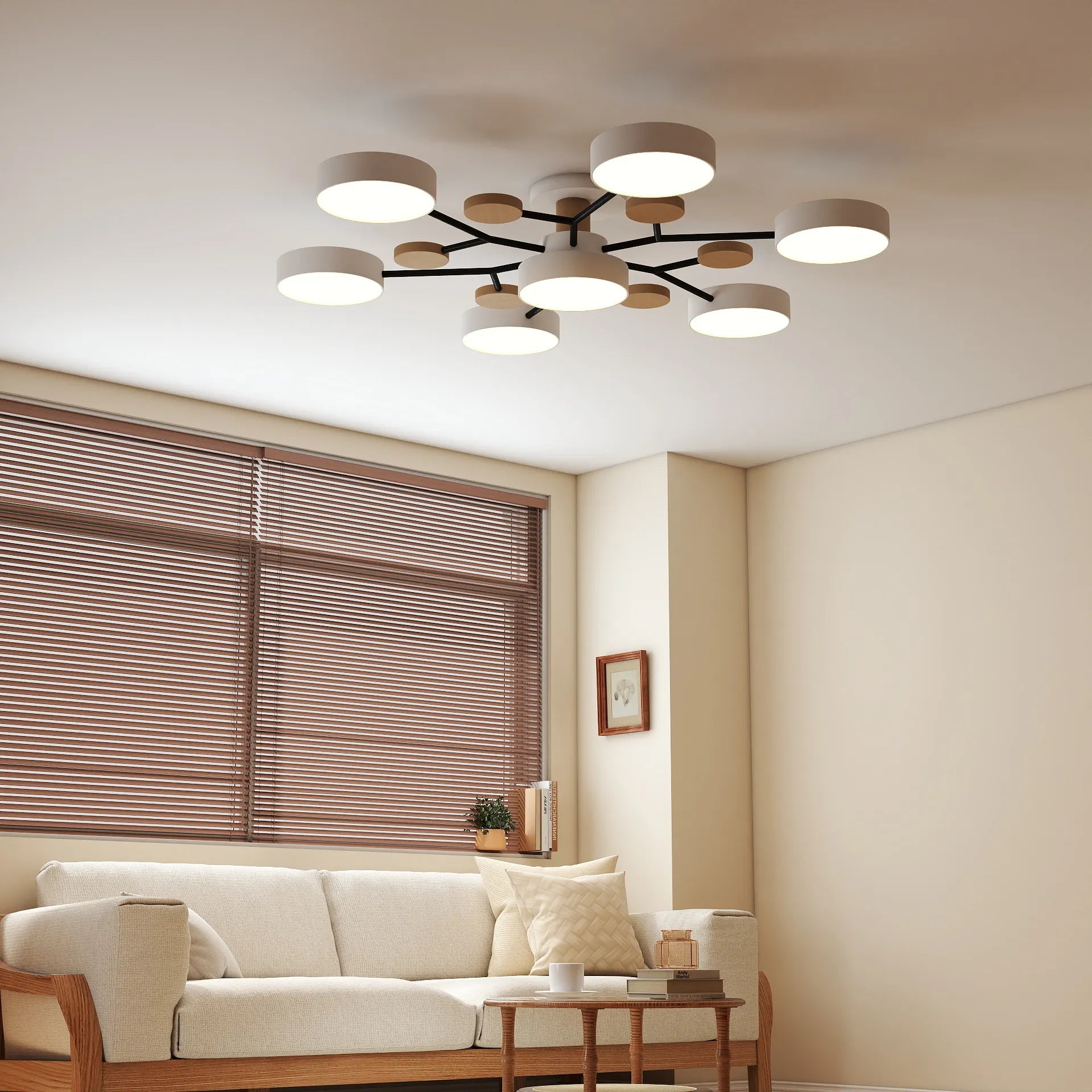 Circular Acrylic LED Ceiling Light Nordic Modern Minimalist Design For Interior