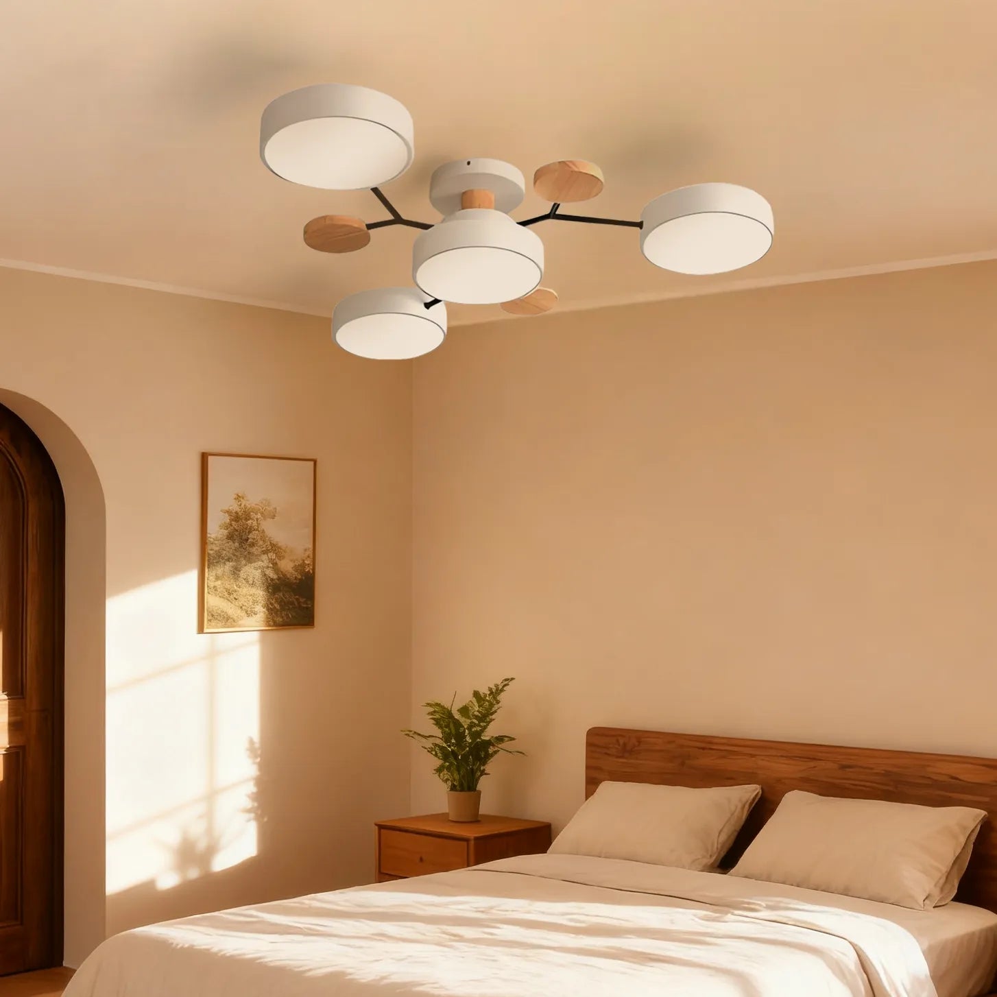 Circular Acrylic LED Ceiling Light Nordic Modern Minimalist Design For Interior