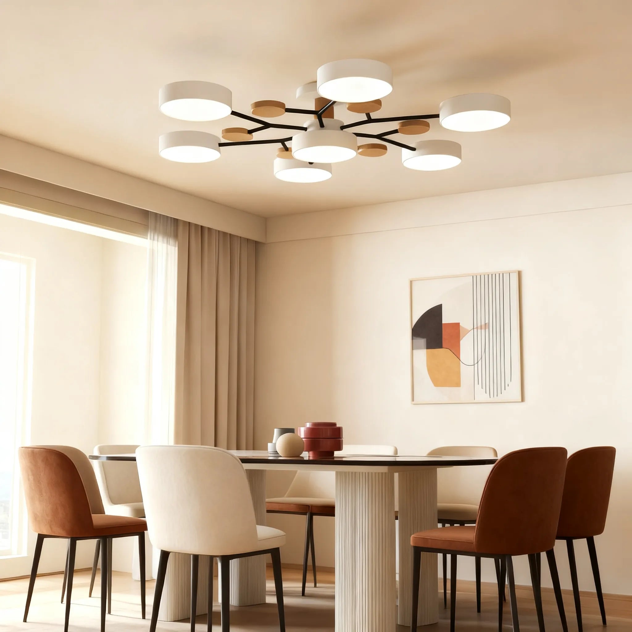 Circular Acrylic LED Ceiling Light Nordic Modern Minimalist Design For Interior