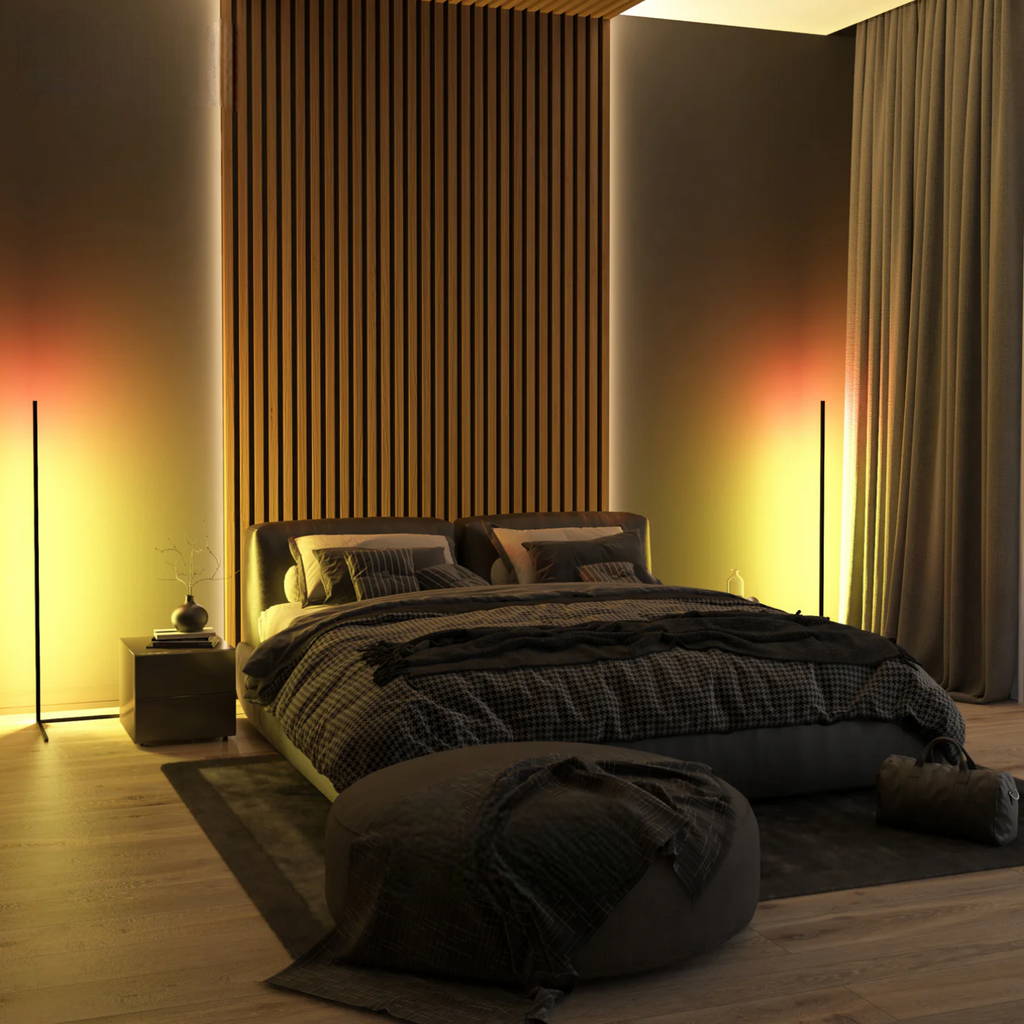 Modern Smart LED Corner Floor Lamp For Bedroom And Living Room