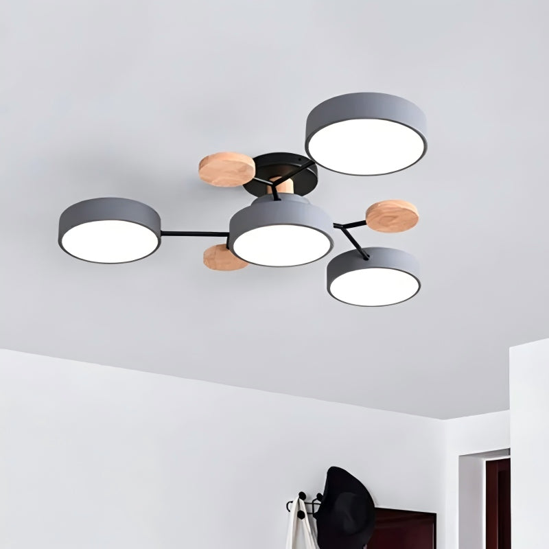 Circular Acrylic LED Ceiling Light Nordic Modern Minimalist Design For Interior
