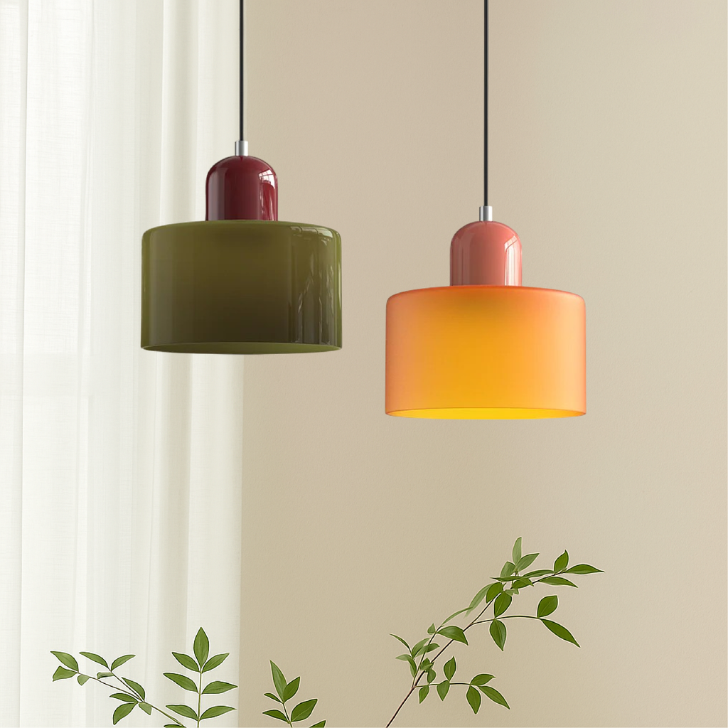 Modern Coloured Bauhaus Pendant Light For Dining Kitchen Island Decor