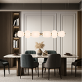 Minimalist White Bar Pendant Light For Modern Home Living Room