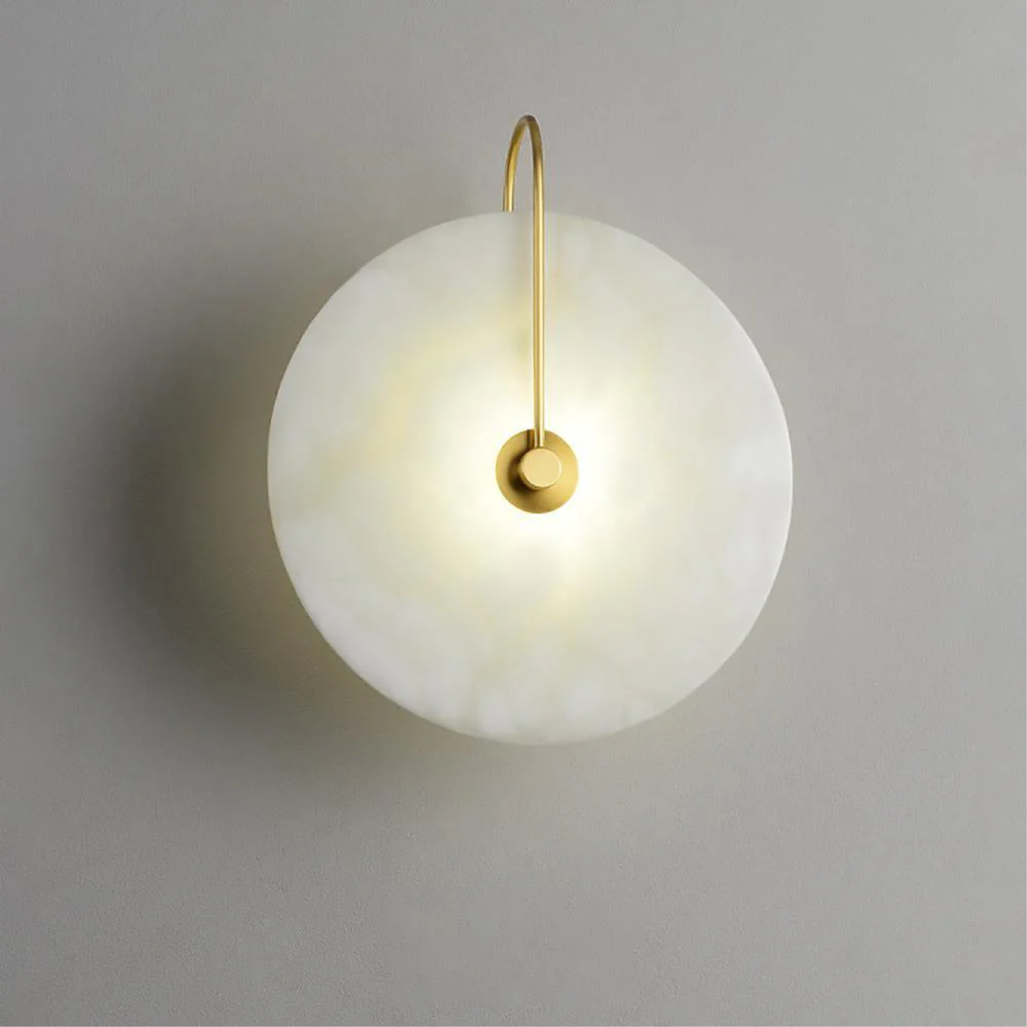 Minimalist Led Marble Wall Lamp With Sleek Geometric Design For Home