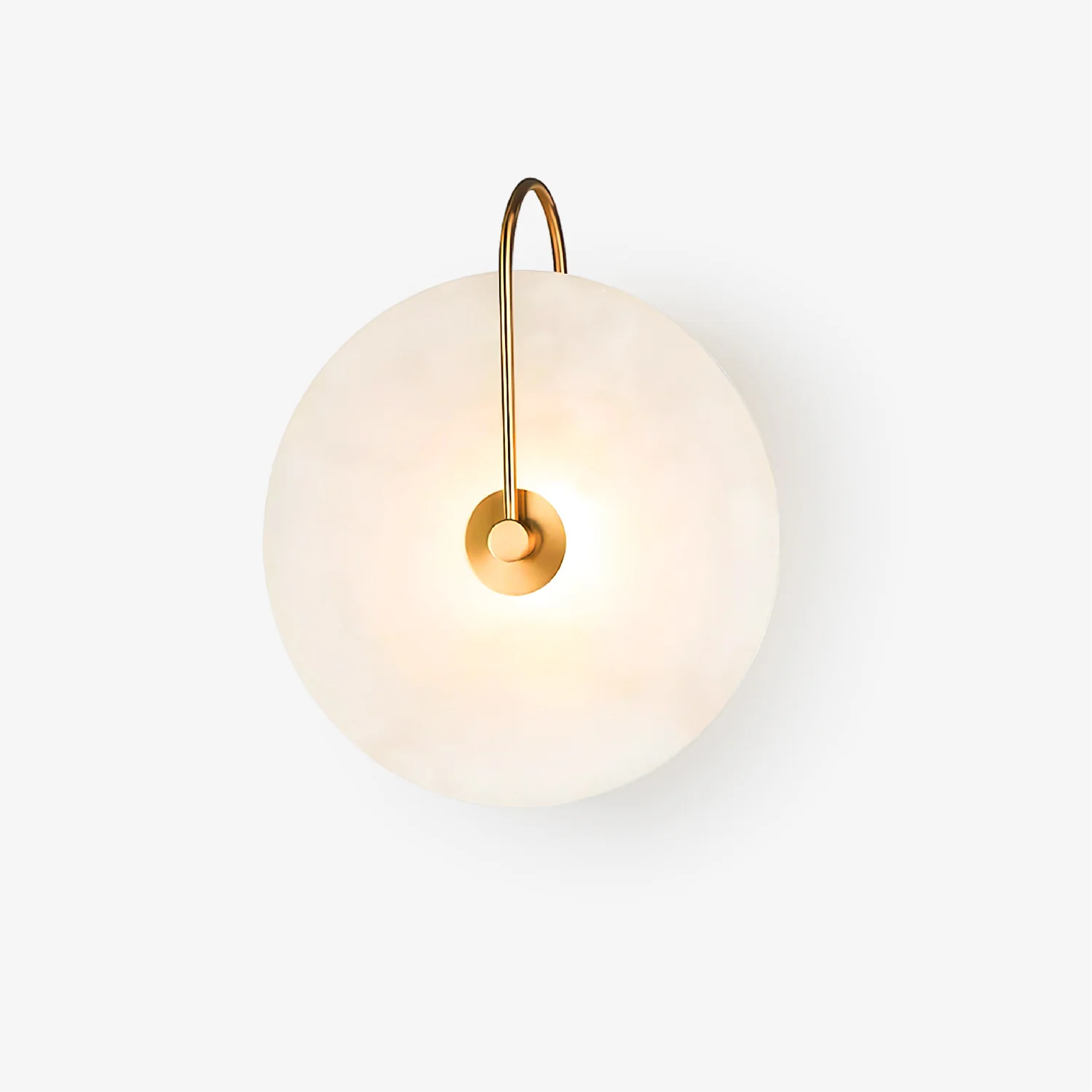 Minimalist Led Marble Wall Lamp With Sleek Geometric Design For Home