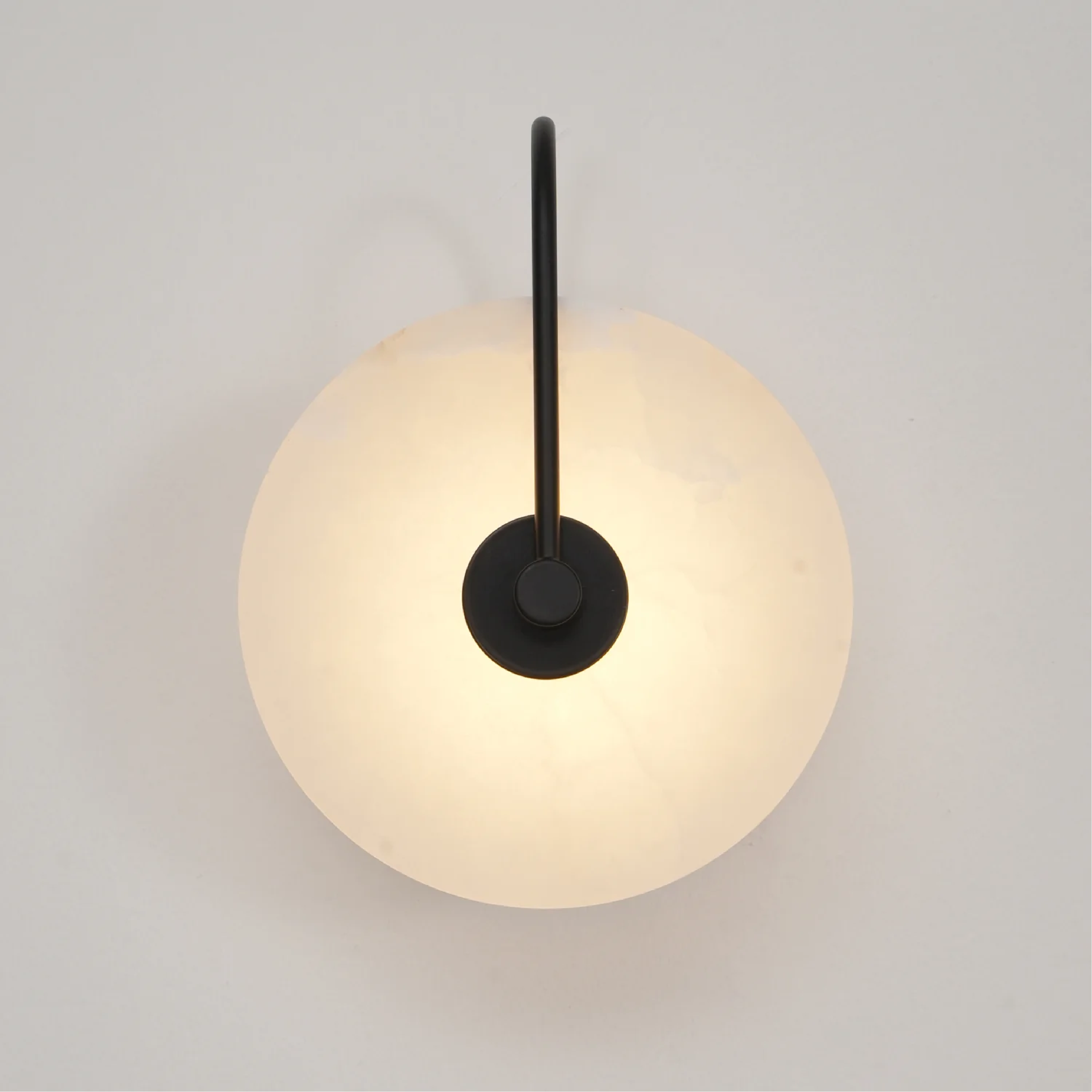 Minimalist Led Marble Wall Lamp With Sleek Geometric Design For Home