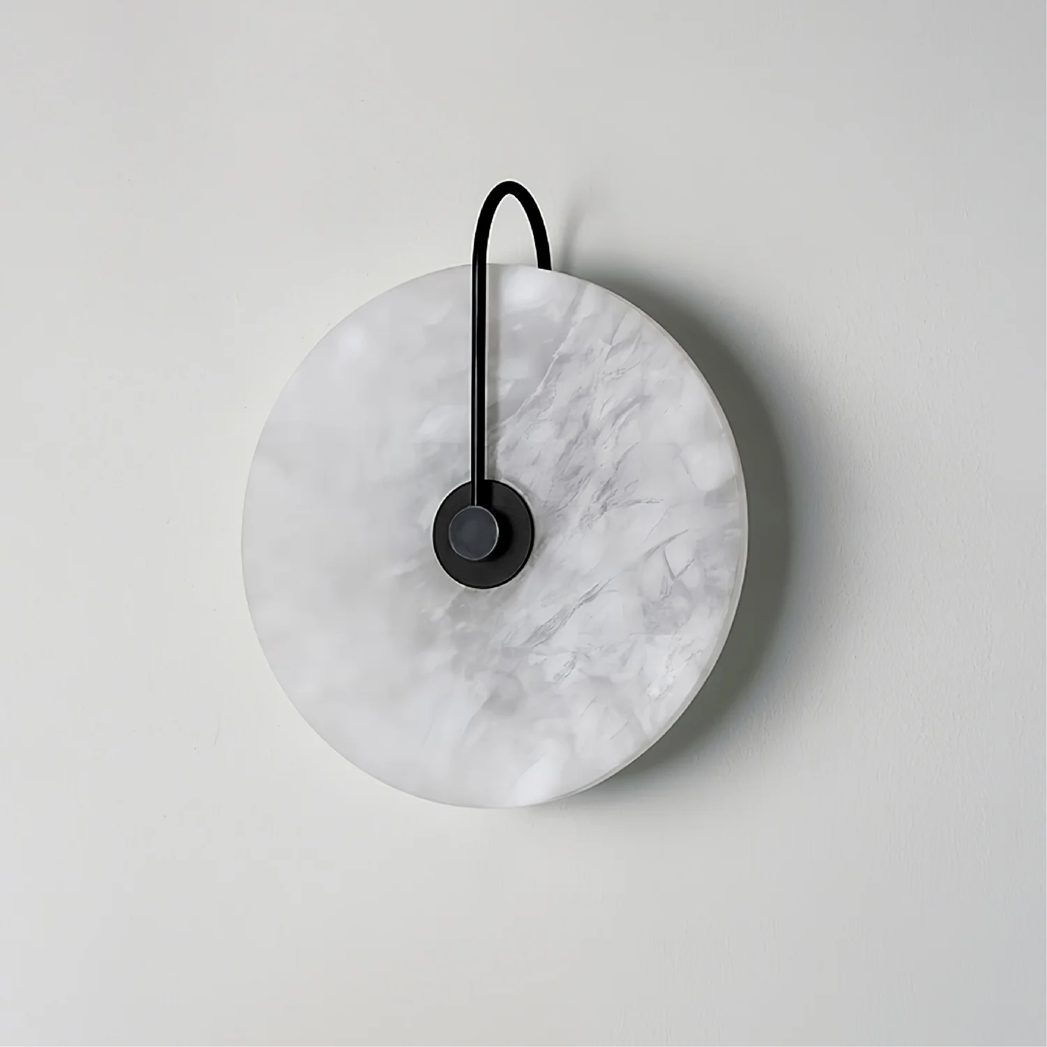 Minimalist Led Marble Wall Lamp With Sleek Geometric Design For Home