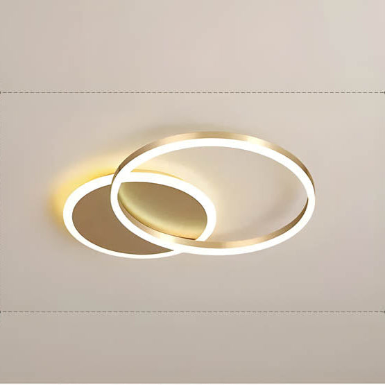 Modern Multi Ring LED Ceiling Light With Warm Ambient Lighting