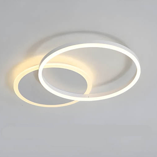 Modern Multi Ring LED Ceiling Light With Warm Ambient Lighting