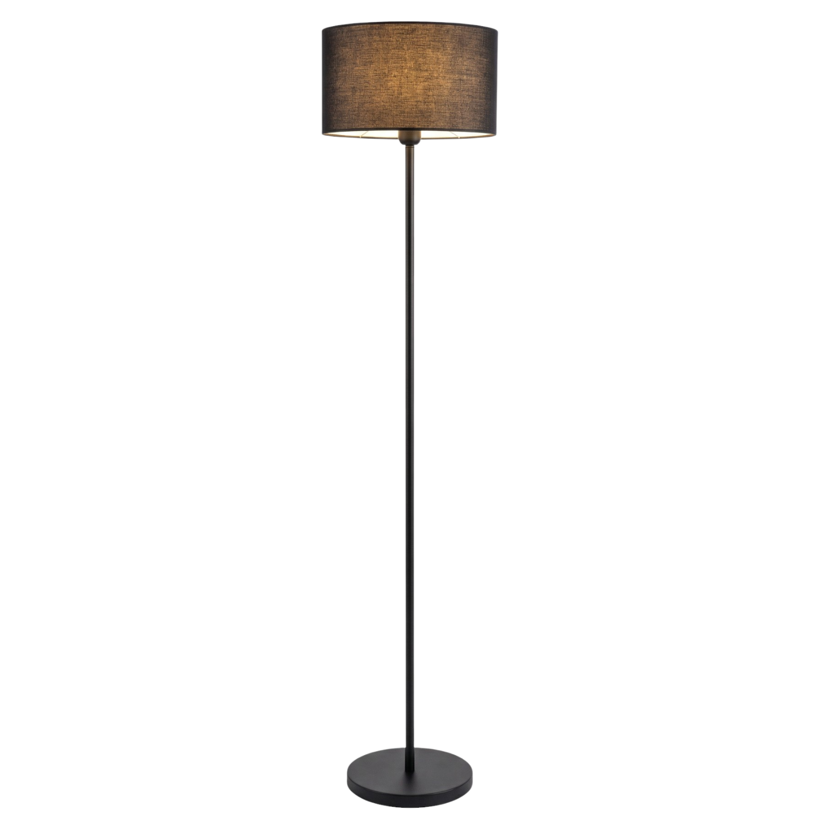 Modern Mesh Floor Lamp With Dual Layer Fabric Diffuser Shade Design