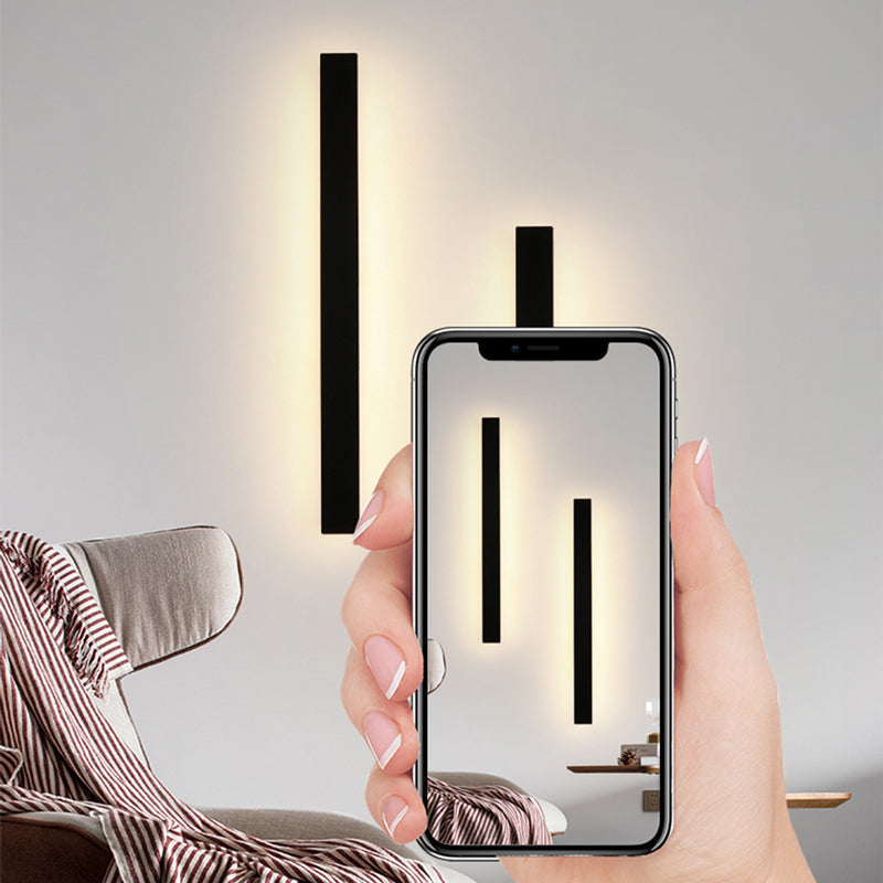Architectural Black Vertical LED Wall Light For Indoor And Outdoor