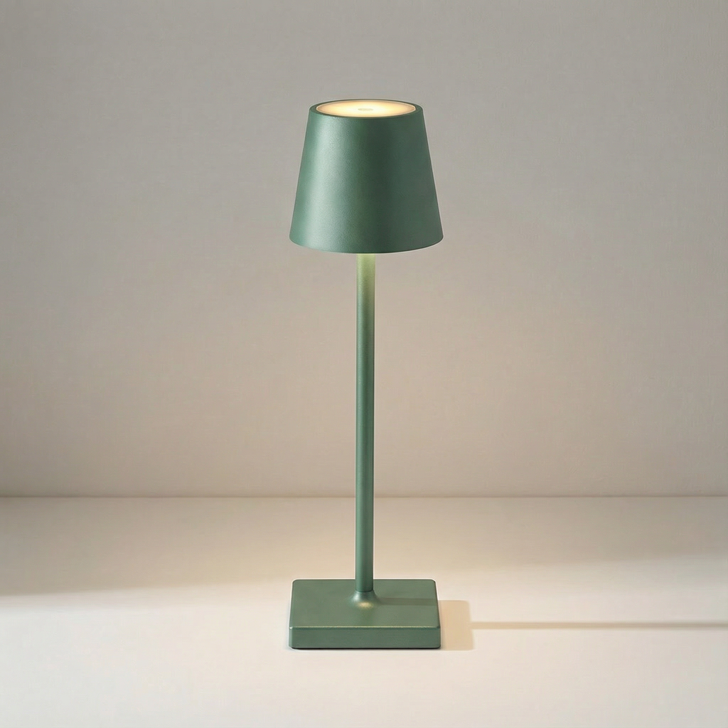 Portable Modern Aluminum Rechargeable Touch Dimmable LED Table Lamp