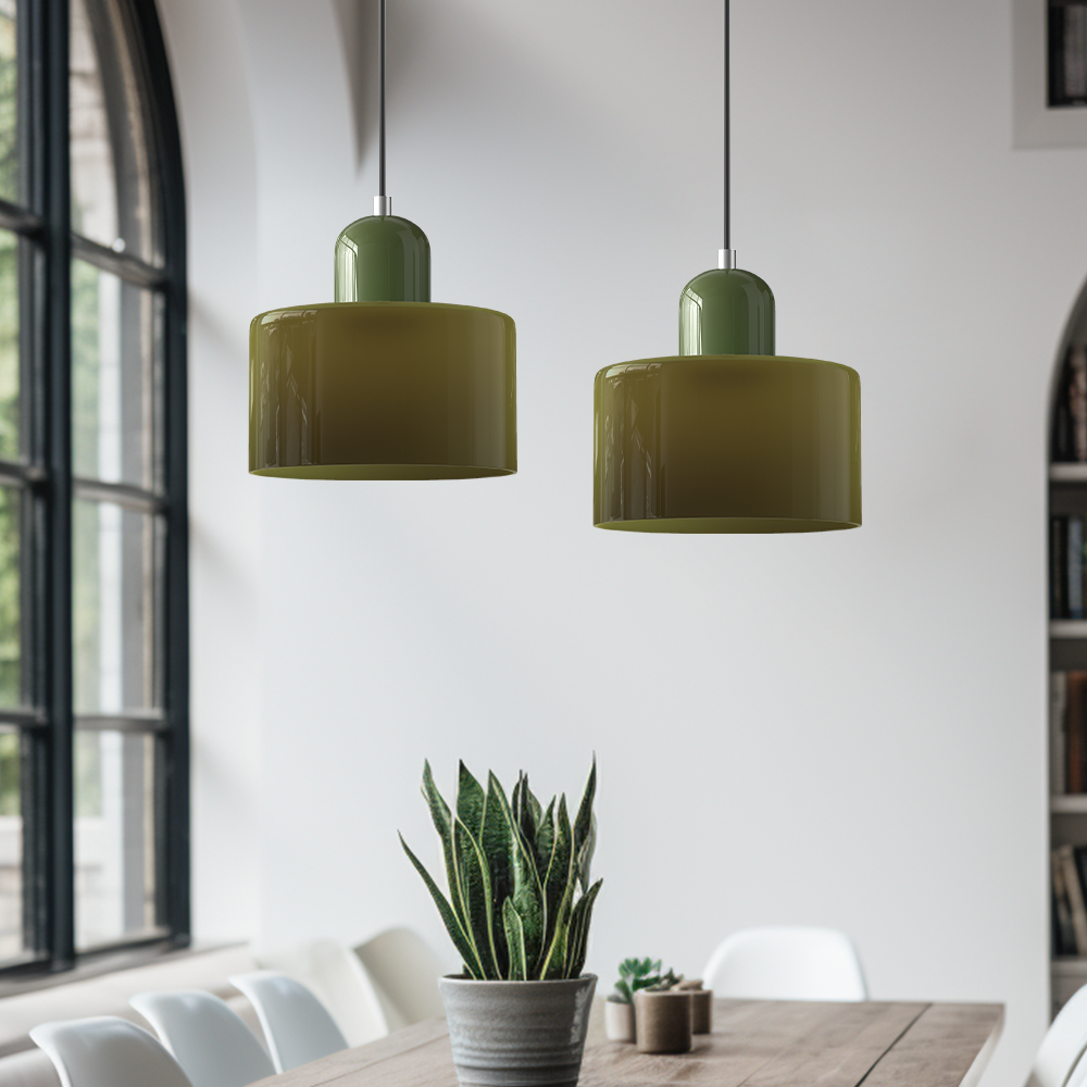 Modern Coloured Bauhaus Pendant Light For Dining Kitchen Island Decor