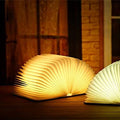 LuminaFold Book Shaped LED Table Lamp With Warm Ambient Reading Light