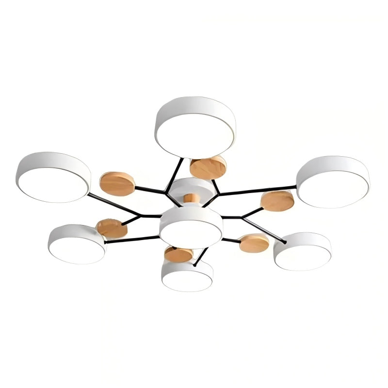 Circular Acrylic LED Ceiling Light Nordic Modern Minimalist Design For Interior