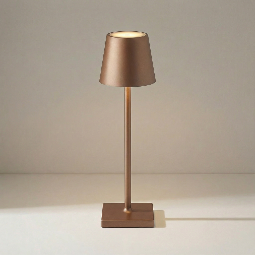 Portable Modern Aluminum Rechargeable Touch Dimmable LED Table Lamp