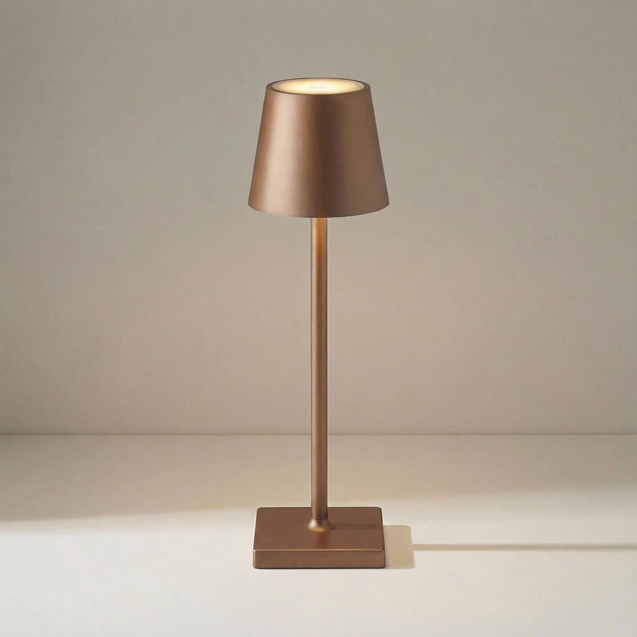 Portable Modern Aluminum Rechargeable Touch Dimmable LED Table Lamp