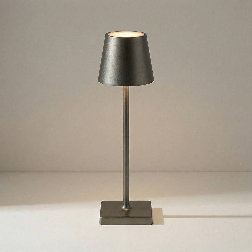 Portable Modern Aluminum Rechargeable Touch Dimmable LED Table Lamp