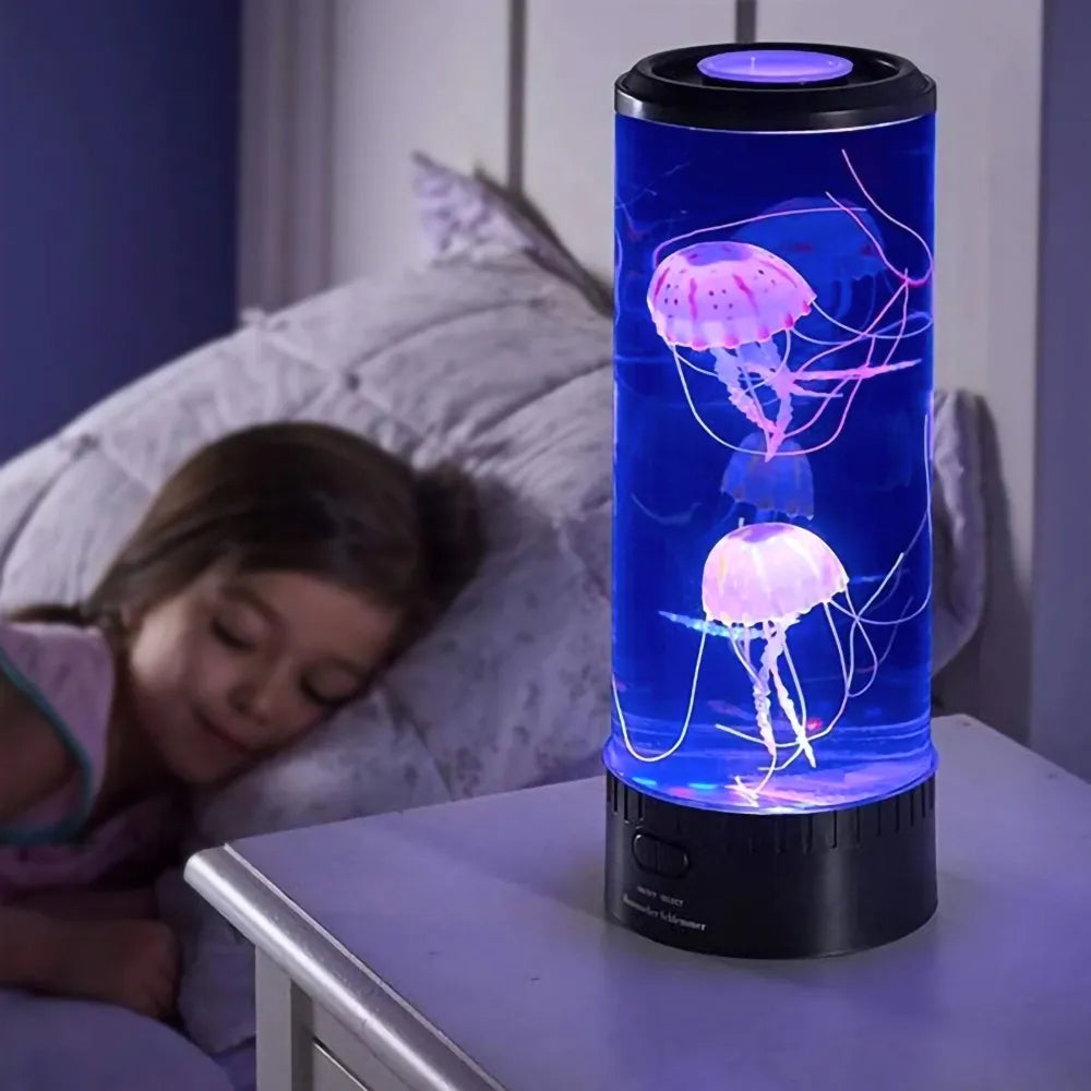 Jellyfish Led Mood Lamp With Flowing Wave Ambient Night Light