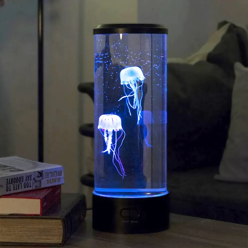 Jellyfish Led Mood Lamp With Flowing Wave Ambient Night Light