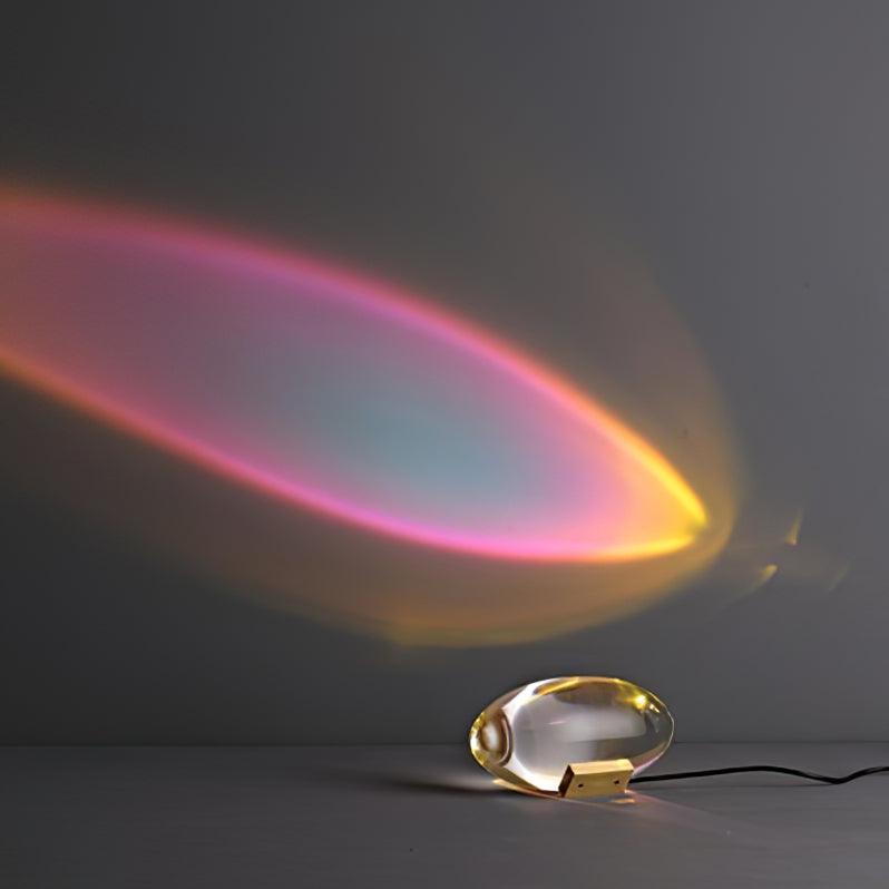 Crystal Glow Mood Table Lamp With Eye Projection Ambient Lighting