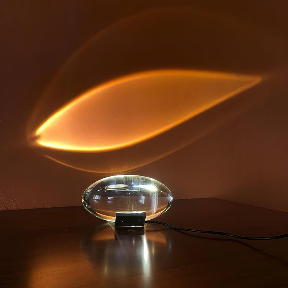 Crystal Glow Mood Table Lamp With Eye Projection Ambient Lighting