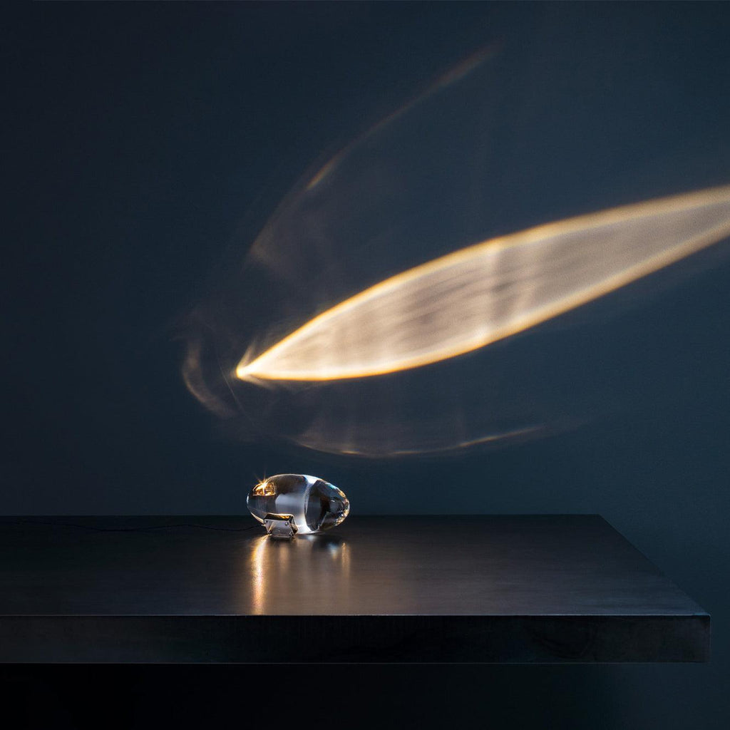 Crystal Glow Mood Table Lamp With Eye Projection Ambient Lighting