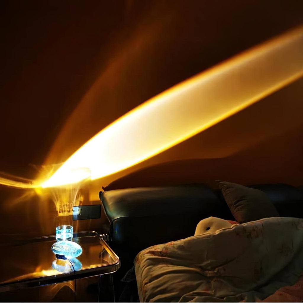Crystal Glow Mood Table Lamp With Eye Projection Ambient Lighting