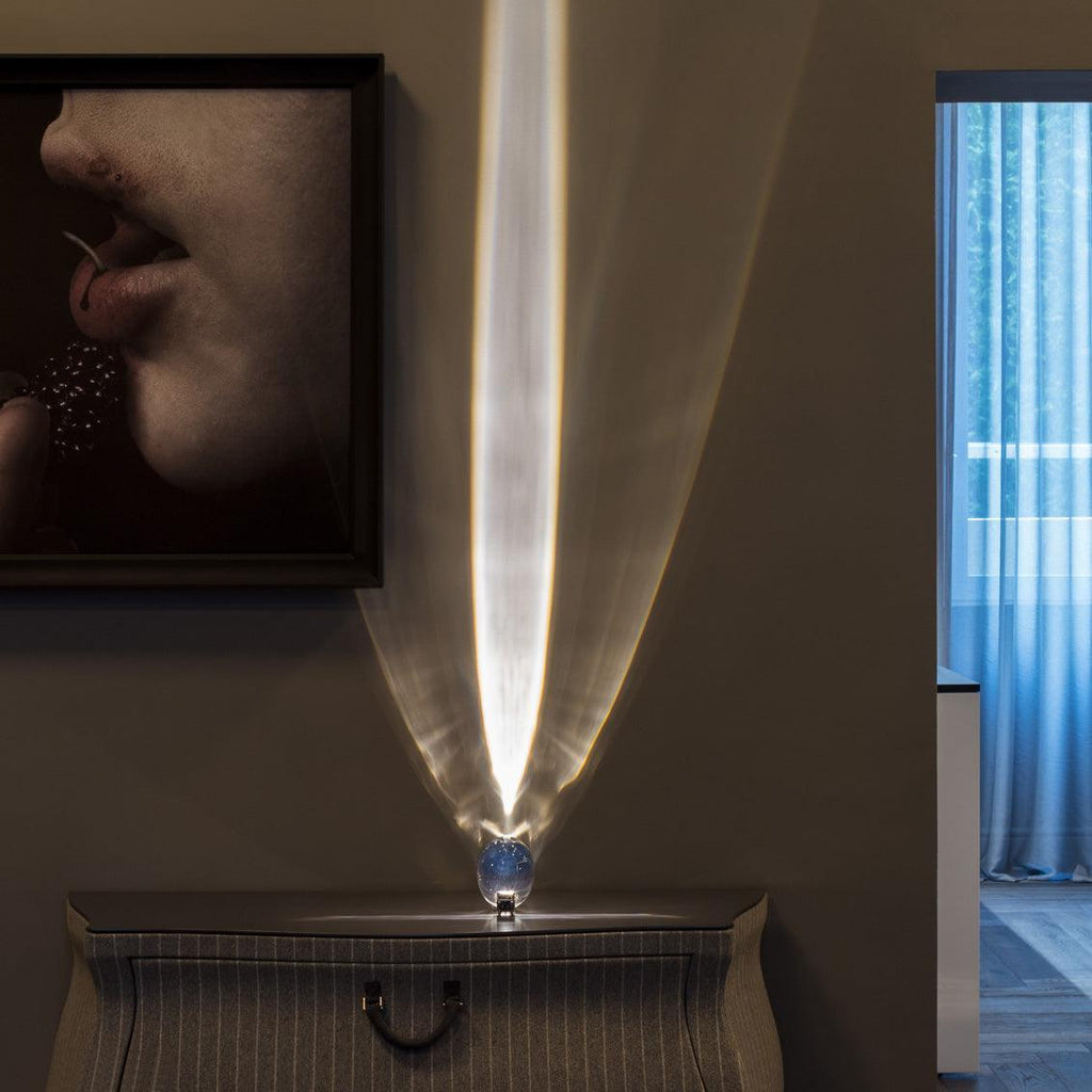 Crystal Glow Mood Table Lamp With Eye Projection Ambient Lighting