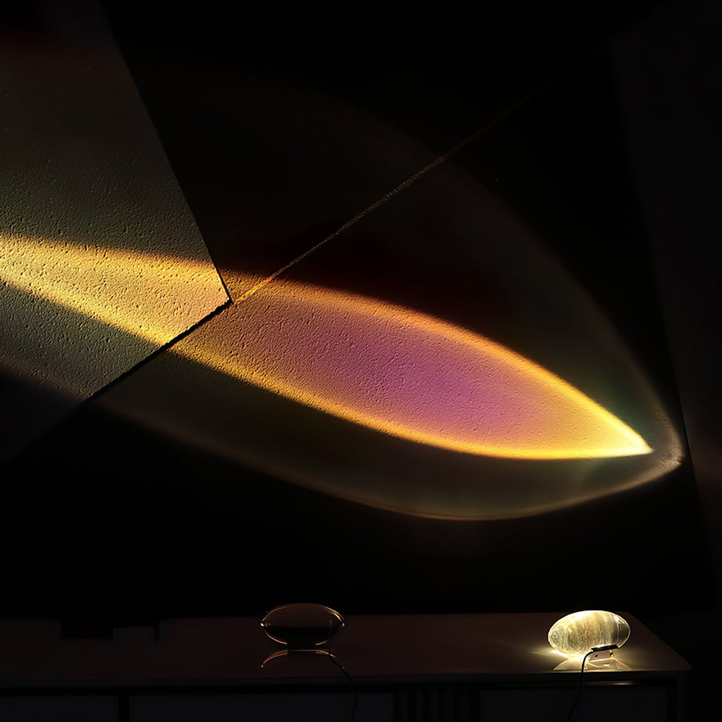 Crystal Glow Mood Table Lamp With Eye Projection Ambient Lighting