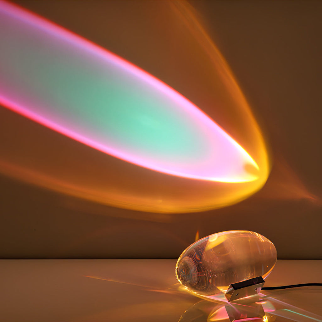 Crystal Glow Mood Table Lamp With Eye Projection Ambient Lighting