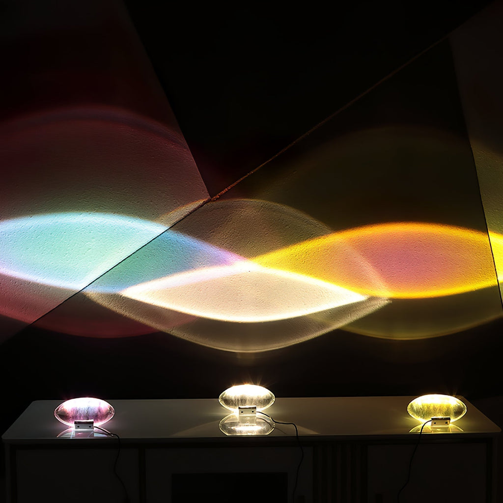 Crystal Glow Mood Table Lamp With Eye Projection Ambient Lighting