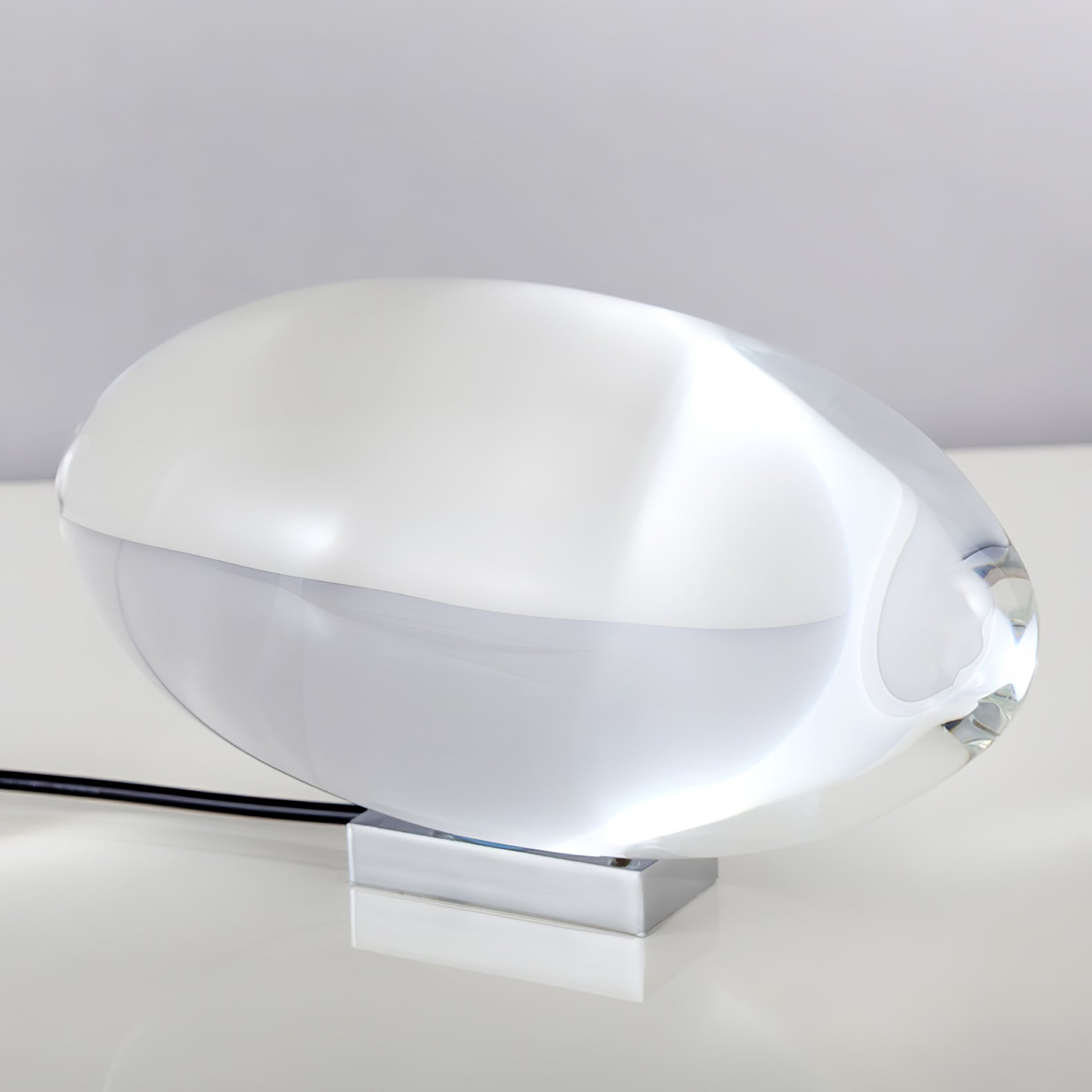Crystal Glow Mood Table Lamp With Eye Projection Ambient Lighting