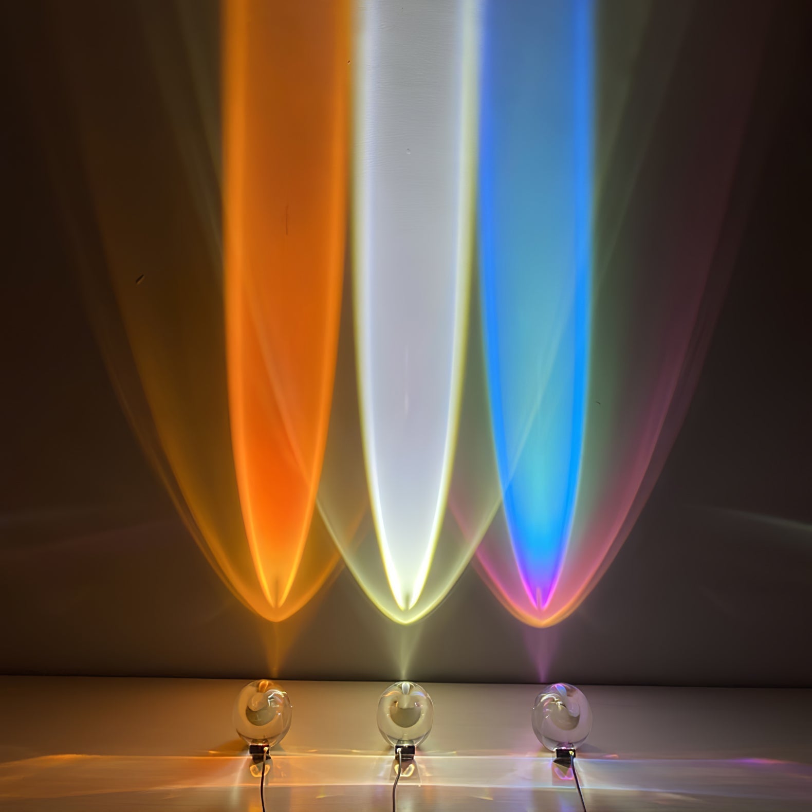 Crystal Glow Mood Table Lamp With Eye Projection Ambient Lighting