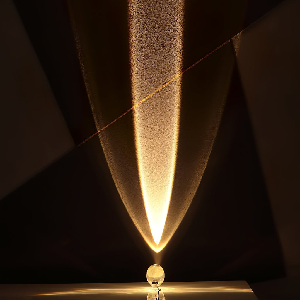 Crystal Glow Mood Table Lamp With Eye Projection Ambient Lighting