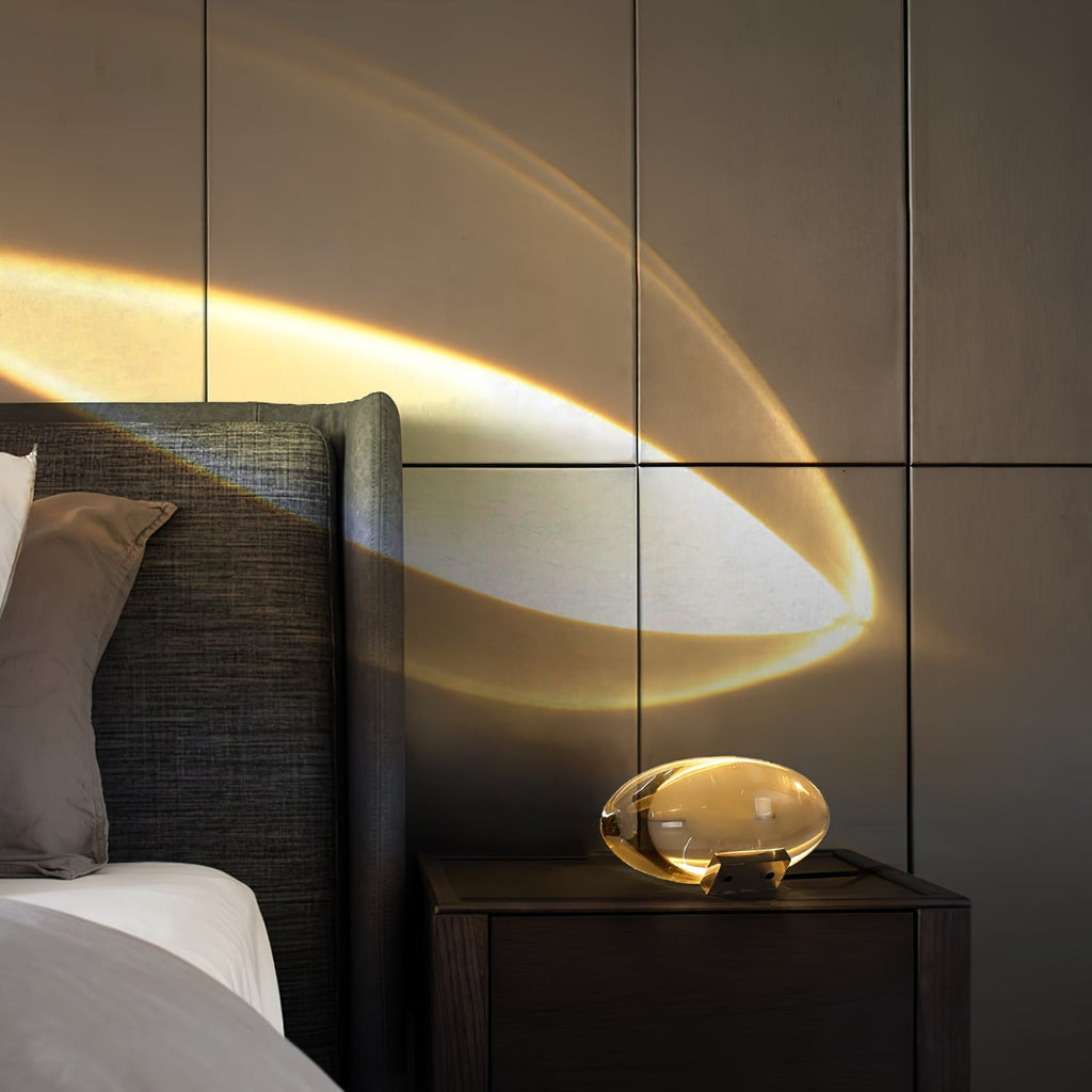Crystal Glow Mood Table Lamp With Eye Projection Ambient Lighting
