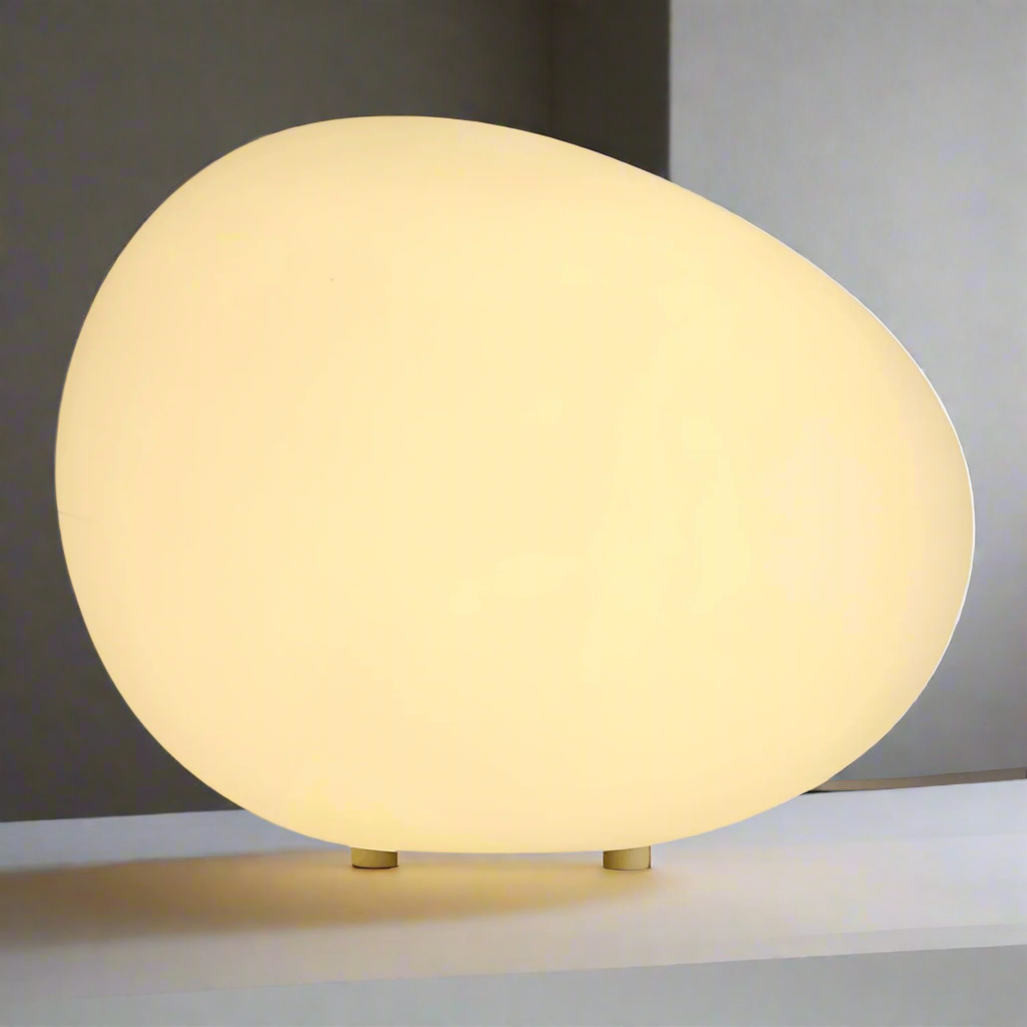Pebble Shaped LED Night Light Surface Table With Smooth Diffused Glow