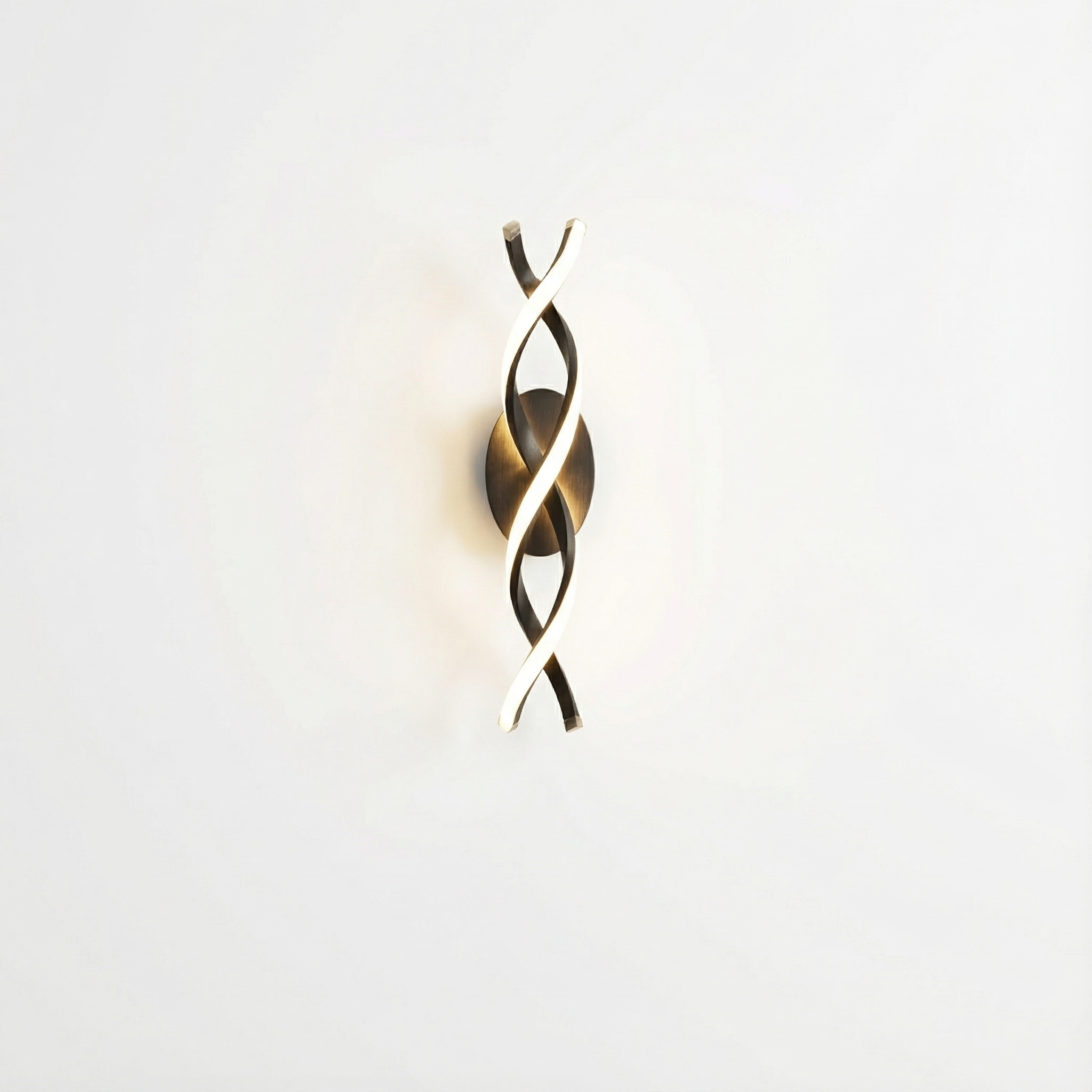 Spiral Aluminum LED Indoor Wall Lamp With Soft Ambient Lighting