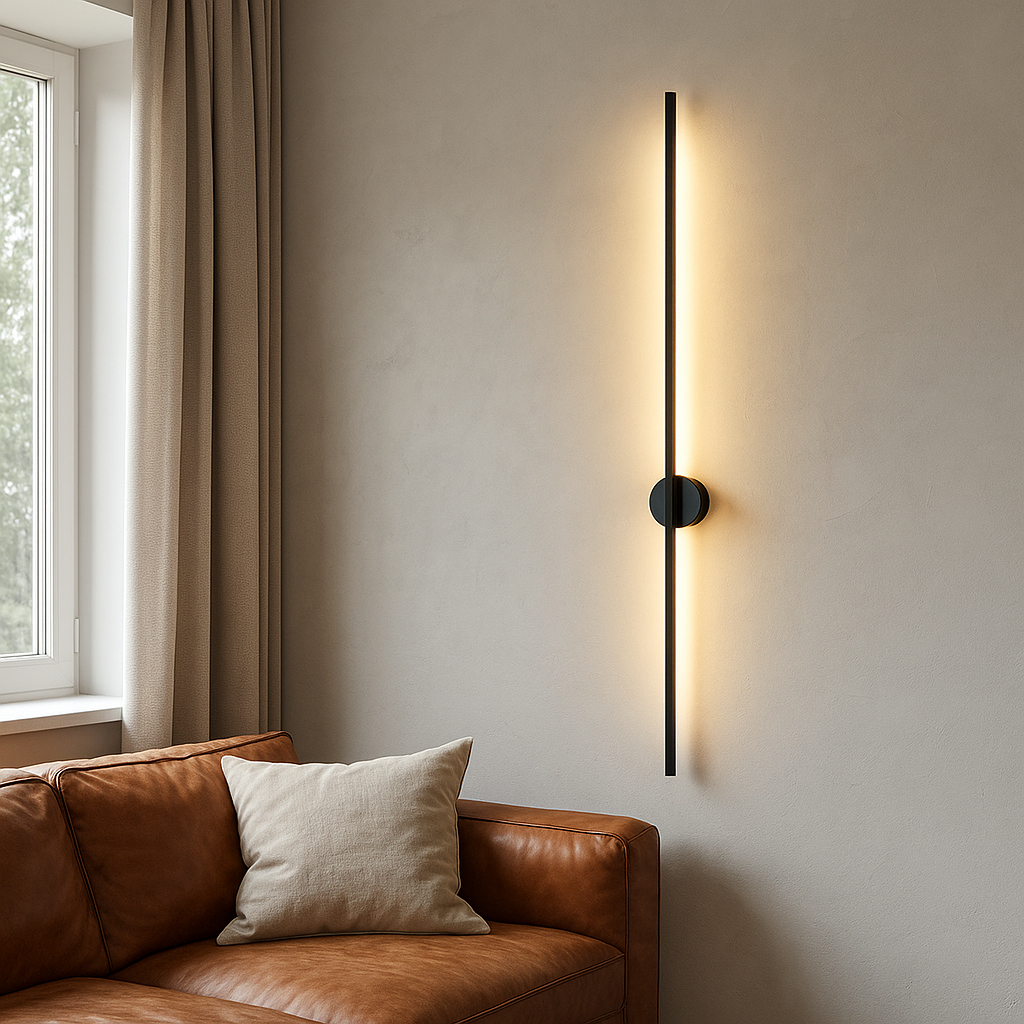 Modern Iron And Acrylic Led Linear Wall Light For Indoor Hallway
