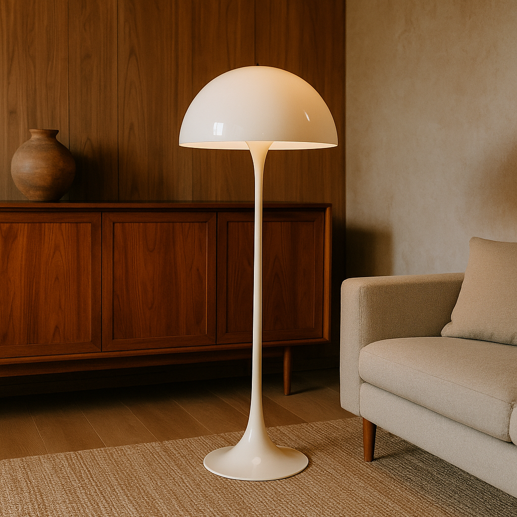 Indoor Modern Mushroom Floor Lamp Mid Century Dome Light
