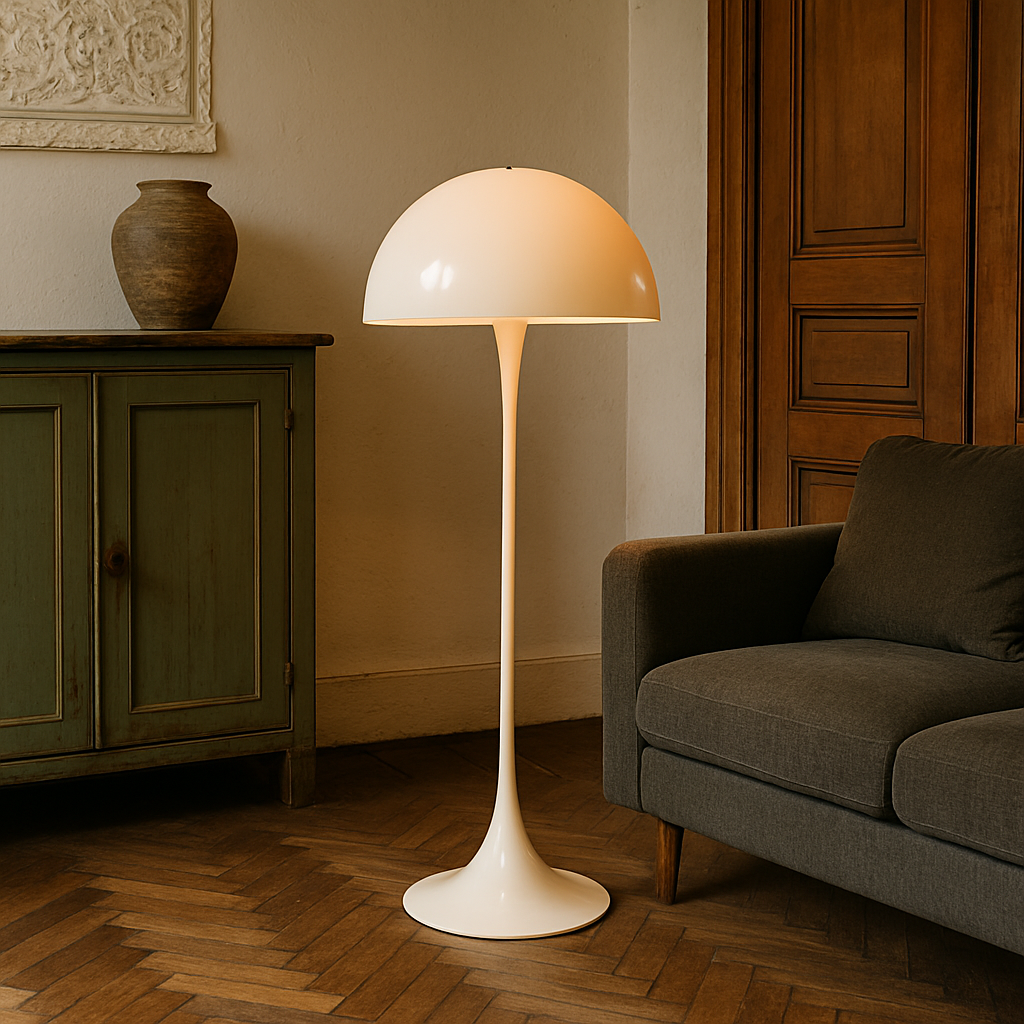 Indoor Modern Mushroom Floor Lamp Mid Century Dome Light