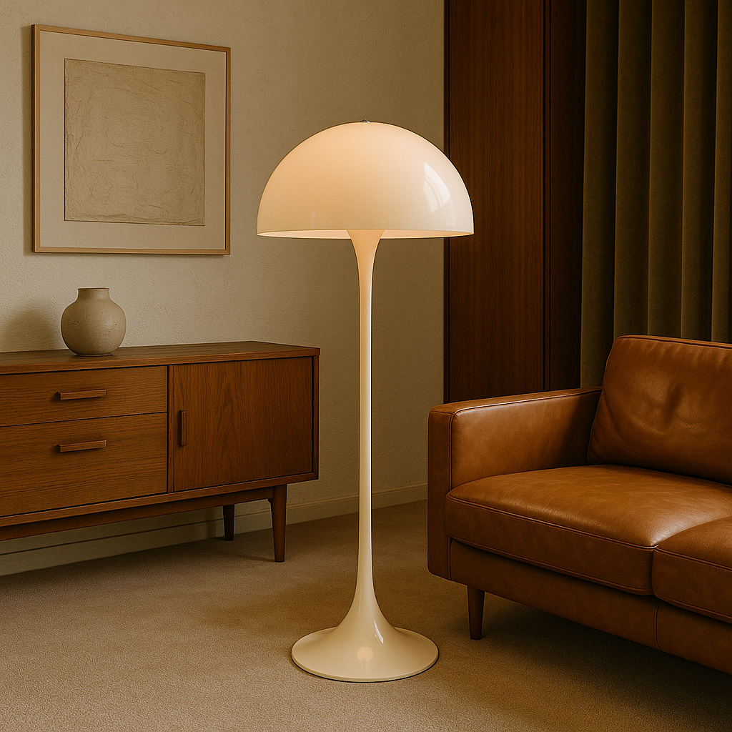 Indoor Modern Mushroom Floor Lamp Mid Century Dome Light