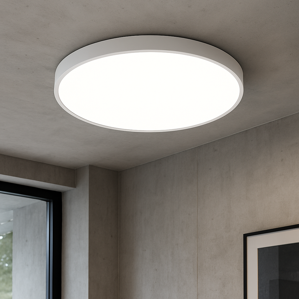 Contemporary Minimalist Ultra Slim Flush Mount Ceiling Light Panel